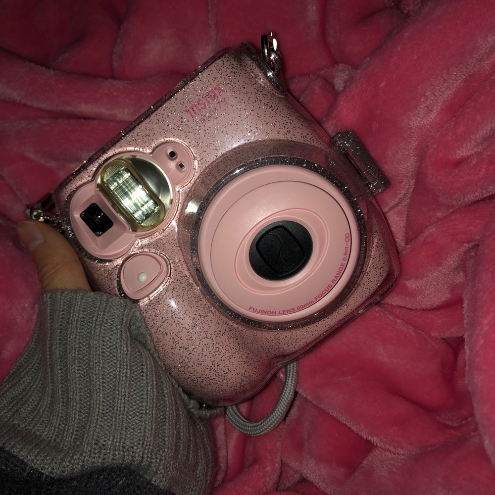 Light pink pastel 7s instax camera.